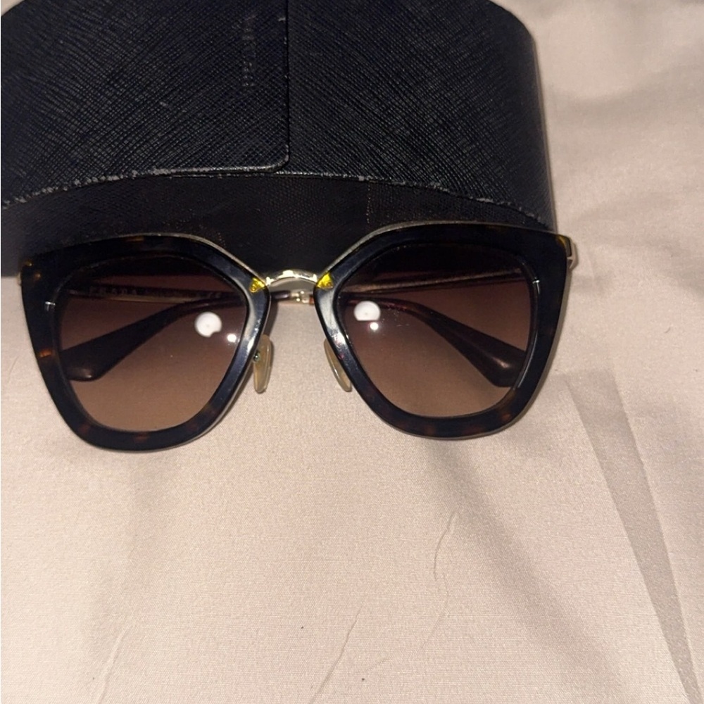 Prada Brown and Black Sunglasses